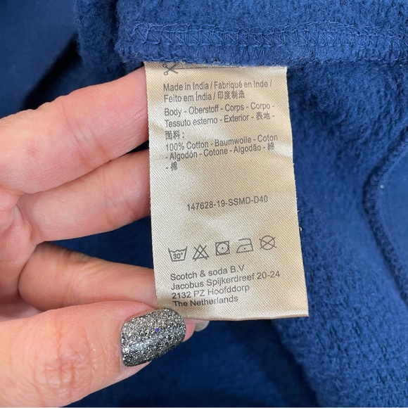 Scotch & Soda Blue Lettering Sweatshirt - Picture 4 of 6